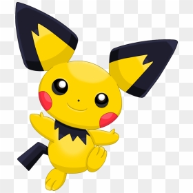 Pokemon Shiny Pichu Spikyeared Is A Fictional Character - Pichu Pokemon, HD Png Download - pichu png