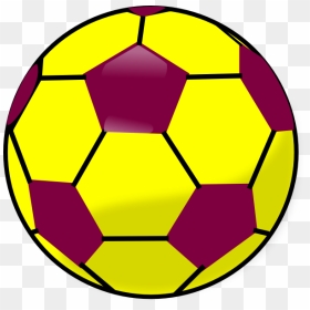Blue And Yellow Soccerball Clip Art At Clkercom Vector - Pink Soccer Ball Clipart, HD Png Download - soccerball png