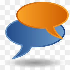 Orange Speech Bubble Png Transparent, Png Download - conversation bubble png