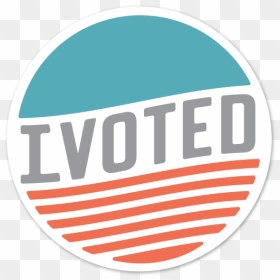 I Voted Vote America Graphic Design Typography - Circle, HD Png Download - i voted png