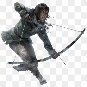Rise Of Tomb Raider Render 1 - Lara Croft Rise Of The Tomb Raider Bow, HD Png Download - tomb raider logo png
