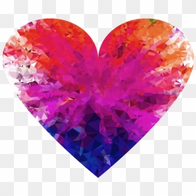 Colorful Hearts Png - Colorful Heart No Background, Transparent Png - heart png images with transparent background