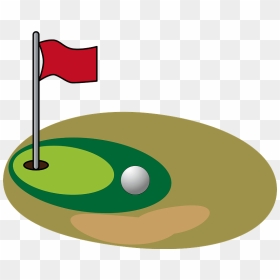 Golf Sports Clipart, HD Png Download - golf flag png