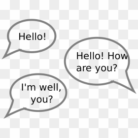 Speech Bubble How Are You, HD Png Download - conversation bubble png