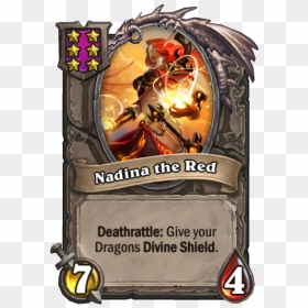 Hearthstone Nadina The Red, HD Png Download - hearthstone png