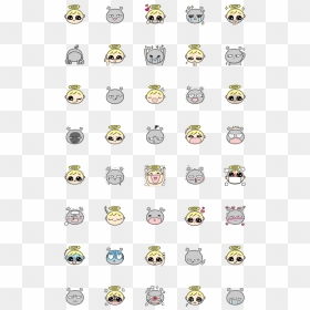 Cute Ferret Emoji, HD Png Download - angel emoji png