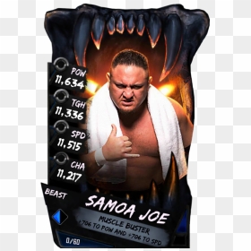 Samoajoe S4 16 Beast - Jeff Hardy Wwe Supercard, HD Png Download - samoa joe png