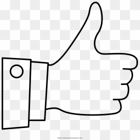 Thumbs Up Coloring Page Residence Ultra Pages For - Thumbs Up Coloring Page, HD Png Download - youtube thumbs up button png