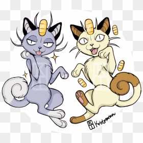 Meowth Sticker Designs I Made For Upcoming Tracon Artist - Cartoon, HD Png Download - meowth png