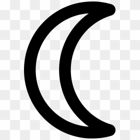 Moon Sign Symbol, HD Png Download - crescent png