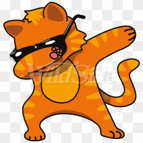 Orange Cat Dabbing , Png Download - Orange Cat Clip Art, Transparent Png - dabbing png