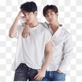 Got7 Jingyoung And Jackson Posing Transparent Png - Got7 Jackson And Jinyoung, Png Download - got7 logo png