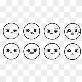 Unhappy Emojis - Cartoon, HD Png Download - muscle emoji png