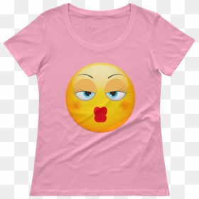 Ladies - Breast Cancer Survivor Daughter Shirts, HD Png Download - kiss emoji png