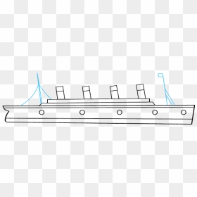 How To Draw Titanic - Draw Titanic Step By Step, HD Png Download - titanic png