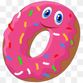 Фотки Cooking Clipart, Emoji 2, Funny Fruit, Food Cartoon, - Donuts Smiley Cartoon, HD Png Download - food emoji png