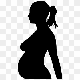 Pregnant Woman Picture Animation, HD Png Download - ponytail png