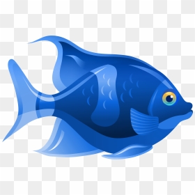 Blue Fish Png Clip Art - Fish Clipart Png, Transparent Png - ocean fish png