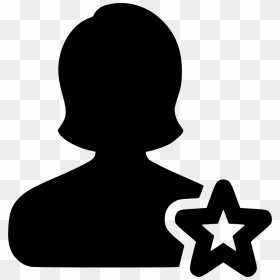 Icon Female Love Png, Transparent Png - star silhouette png