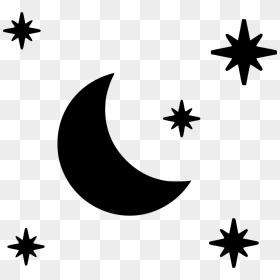 Stars Moon - Stars And Moon Png, Transparent Png - star silhouette png