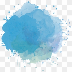 Blue Watercolor Splash Background, HD Png Download - wall vines png
