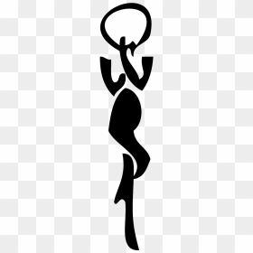 Garudasana Image In Black, HD Png Download - girl silhouette png
