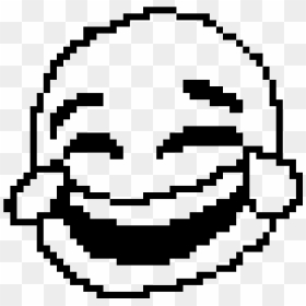 Crying Laughing Emoji - Pixel Skull Animal Crossing, HD Png Download - crying face png