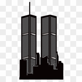 Twin Towers Scrap Art - Twin Towers Cut Out, HD Png Download - twin towers png