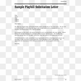Playbill Solicitation Letter Main Image - Oakfields College, HD Png Download - the more you know png