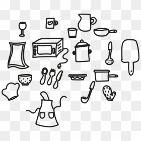 Kitchen Items - Drawing Of A Kitchen Item, HD Png Download - kitchen png