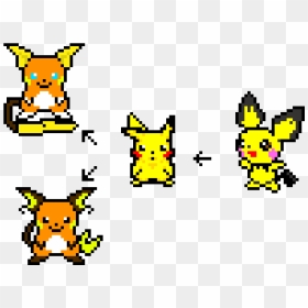 Pichu Evolution Pixel Art, HD Png Download - pichu png