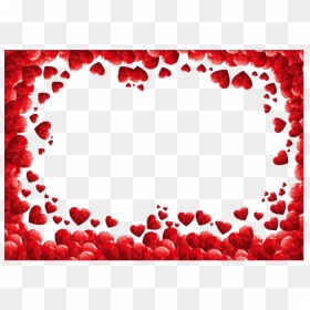 Heart Valentines Day Border Png Picture - Transparent Valentines Day Border, Png Download - red border png