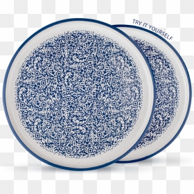 Blue And White Porcelain, HD Png Download - white plate png