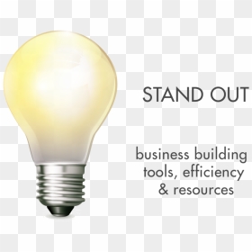 Stand Out Block - Incandescent Light Bulb, HD Png Download - block png