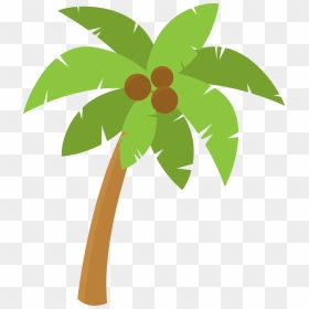 Palm Tree Silhouette - Palm Tree Hawaiian Clipart, HD Png Download - palm tree emoji png