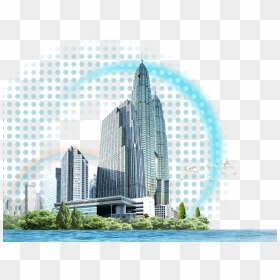 Transparent City Scape Clipart - Twin Tower Malaysia Png, Png Download - twin towers png