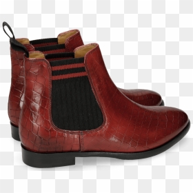 Ankle Boots Daisy 6 Crust Ruby Elastic Lines Red - Chelsea Boot, HD Png Download - red lines png