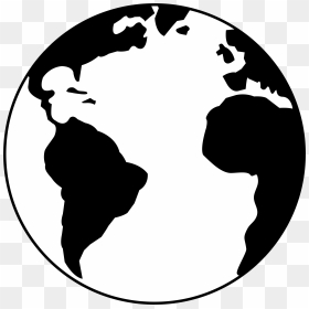 Map Of Earth Clipart Black And White Png Black And, Transparent Png - vhv