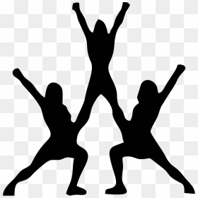 Png Freeuse Download Cheer Silhouette At Getdrawings - Cheerleader Silhouette, Transparent Png - dance silhouette png