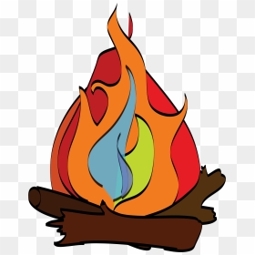 Camp Fire Clip Arts - Fogata Dibujo, HD Png Download - camp fire png