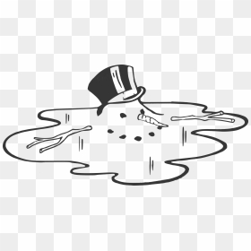 Melted Snowman Black And White , Png Download - Melted Snowman Clipart, Transparent Png - frosty the snowman png