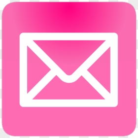 Pink Email Button Png Icons - Grey Mail Icon Png, Transparent Png - email symbol png