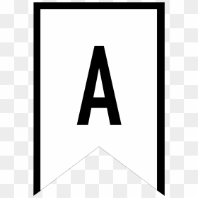 Letter A Free Printable For Banner Black, HD Png Download - birthday banner png