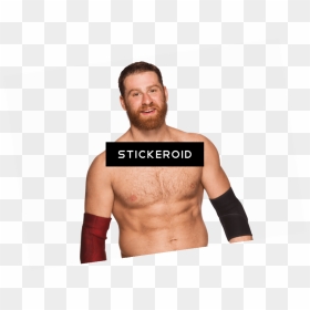 Sami Zayn Smiling - Barechested, HD Png Download - sami zayn png