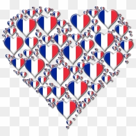 Heart France Fractal Enhanced 3 Clip Arts, HD Png Download - france flag png