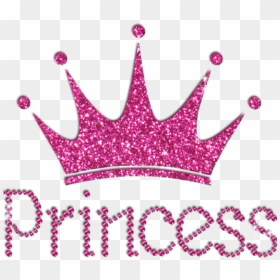 Pink Glitter Crown Png, Transparent Png - birthday banner png