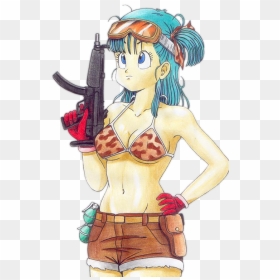 Dbz Png Dragonball Bulma Transparent - Bulma Dragon Ball Gun, Png Download - bulma png