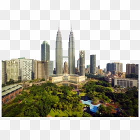 Pictures Of The Petronas Twin Towers Building Group - Klcc Park, HD Png Download - twin towers png