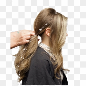 Hair Strands Of Pearls, HD Png Download - ponytail png