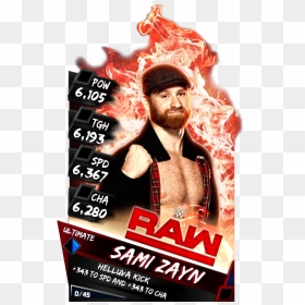Wwe Supercard Ultimate Cards , Png Download - Wwe Supercard Ultimate Cards, Transparent Png - sami zayn png